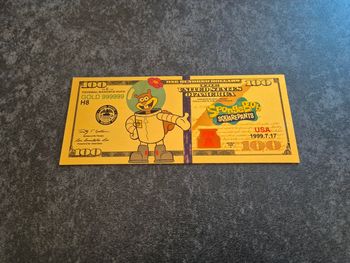 Billet OR à collectionner Bob L'éponge