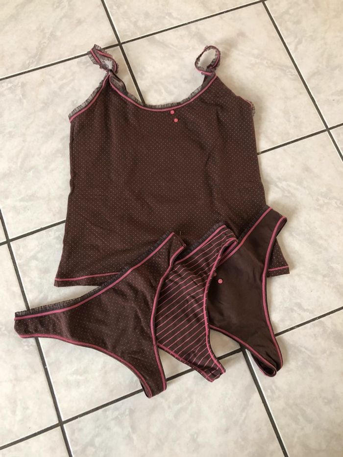 Débardeur et strings tex woman taille M