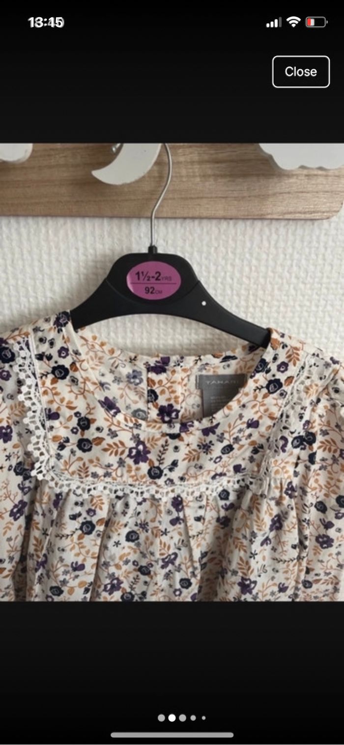 chemise à fleurs pour filles - photo numéro 2