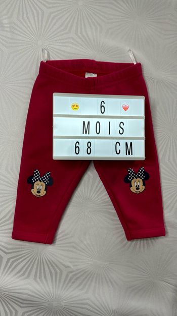 Pantalon chaud Minnie 6 mois - 68 cm