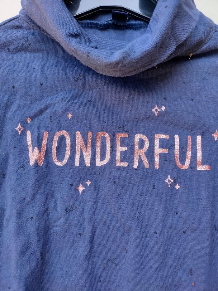 Sous pull marine Kiabi taille 8 ans - photo numéro 2