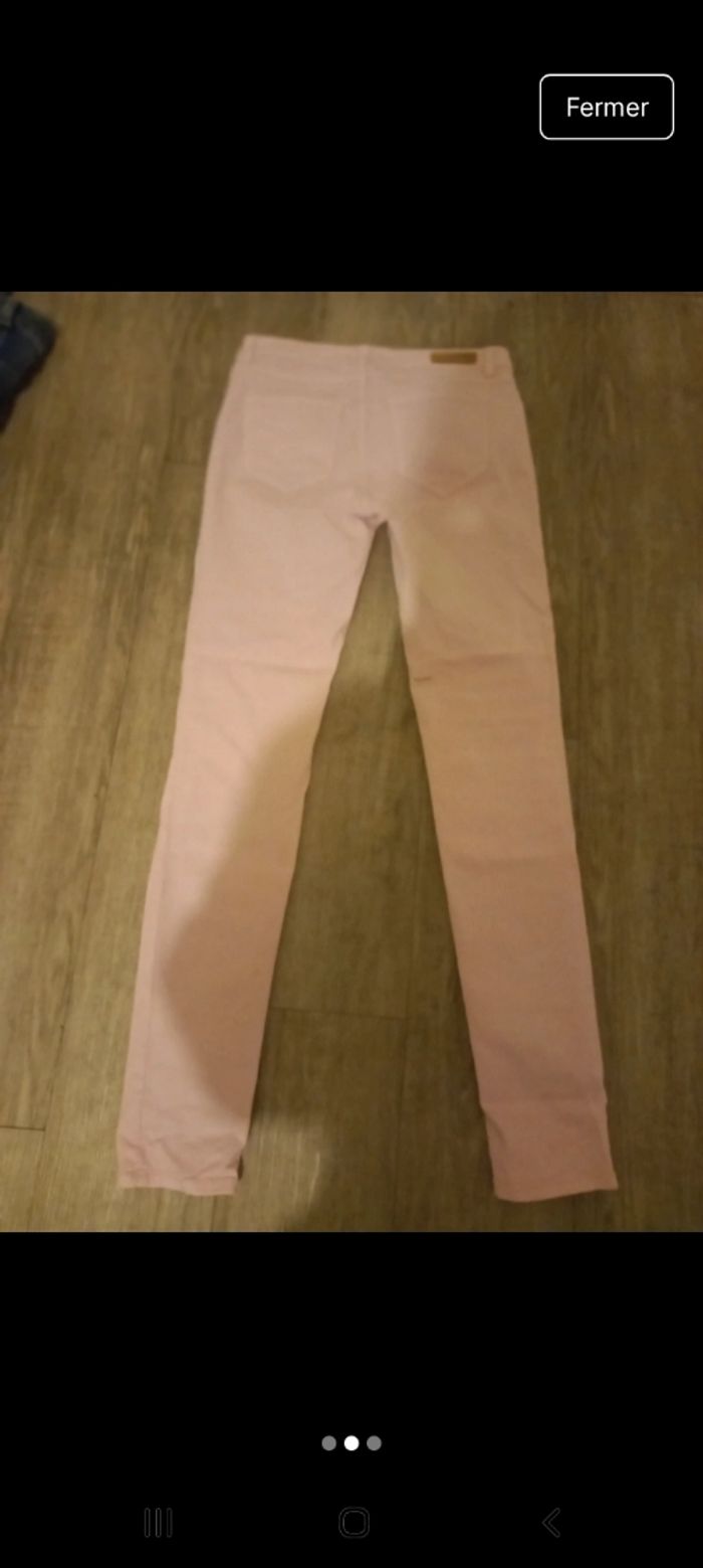 Pantalon.toile rose.cimarron - photo numéro 2