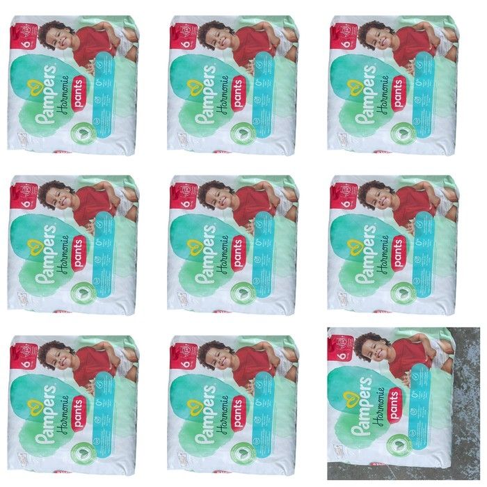 Lot de 216 Couches Pampers Harmonie Pants 15+kg Taille 6 Neuf - photo numéro 2