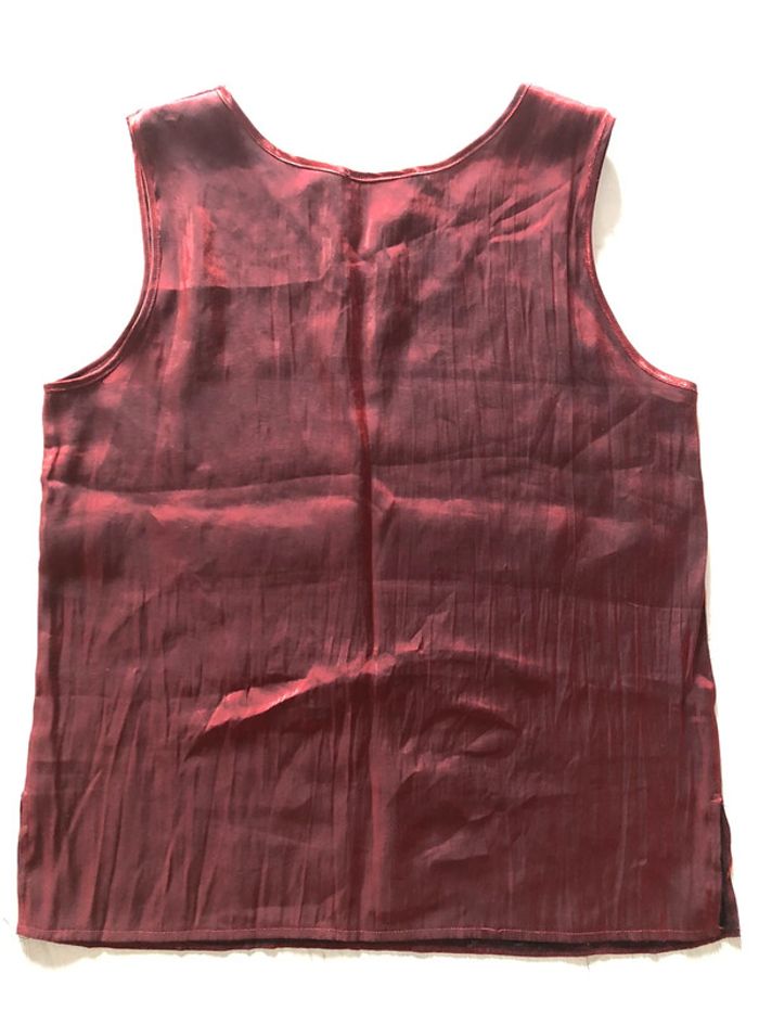 AN84- Débardeur « uban touch » bordeaux effet métallisé T 44-46 porté 1 fois - photo numéro 9