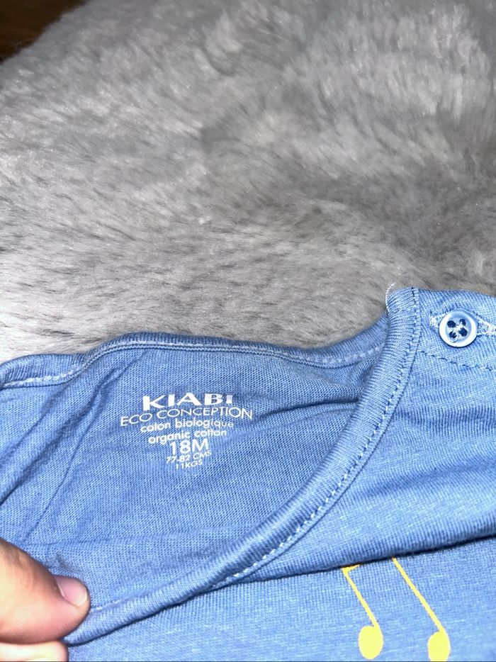 Haut manches longues bleu motifs tigre - 18 mois - Kiabi - photo numéro 3