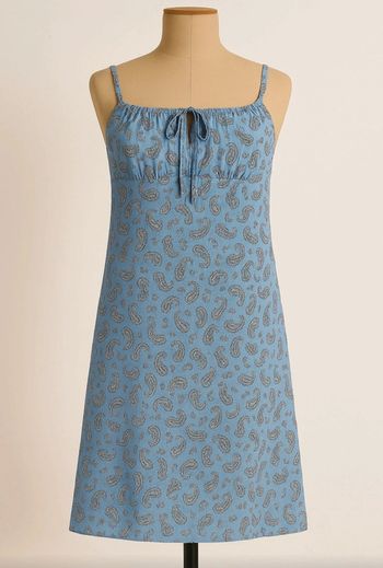 Robe légère motif paisley bleu clair etam taille 40