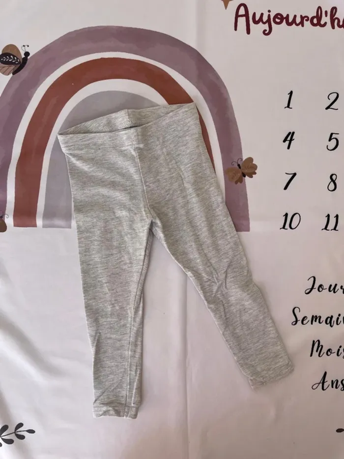 Lot de 3 leggings bébé fille – Taille 18 mois / 80-81 cm 👧👖 - photo numéro 8