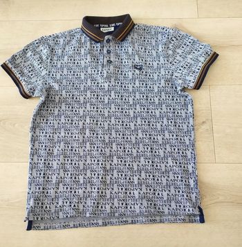 Polo homme gris et bleu marine taille S Kaporal