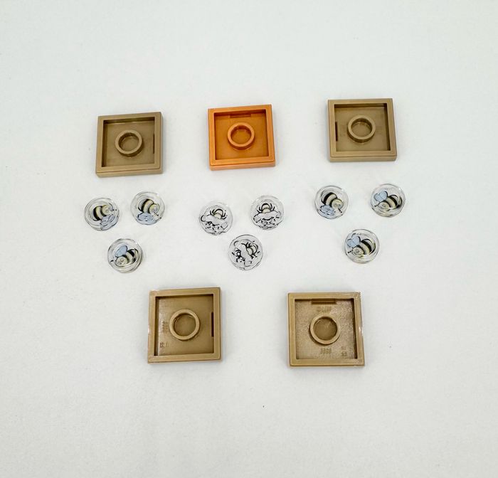 Lego Accessoires City : Lot de Tiles et Round thème Abeilles - NEUF - photo numéro 4
