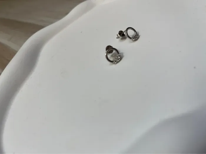 boucle d’oreille acier inoxydable argent - photo numéro 2