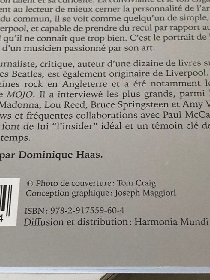 Livre Paul Mc Cartney - photo numéro 3