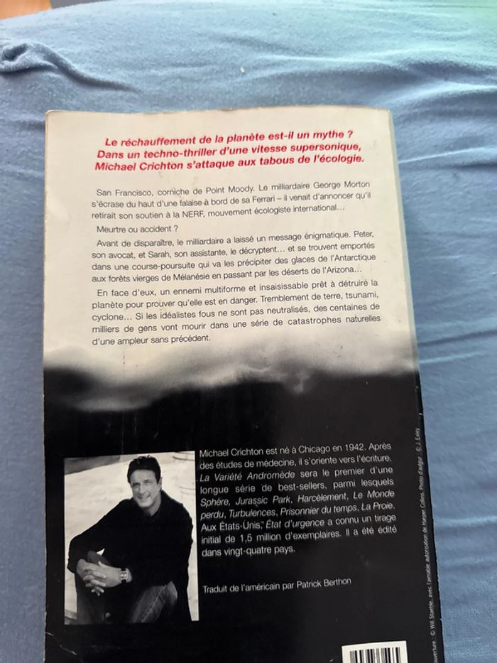 Livre état d’urgence - Michael crichton - photo numéro 4
