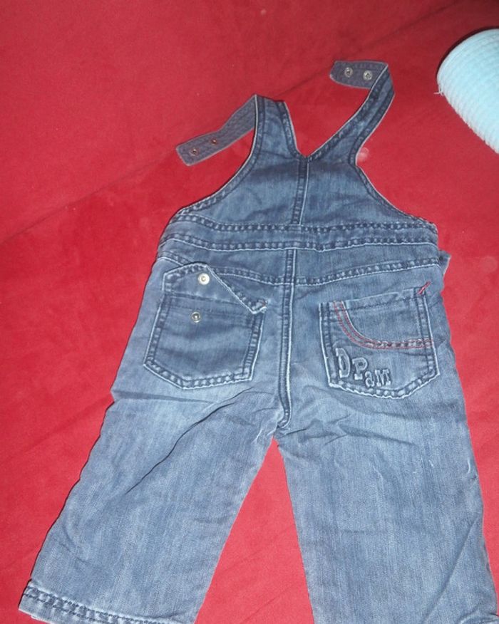 Salopette en jean's doublée garçon - photo numéro 3
