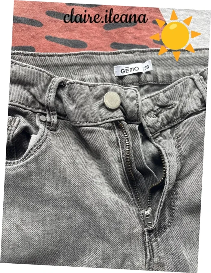 🛑Jeans gris🛑 T38 - photo numéro 2