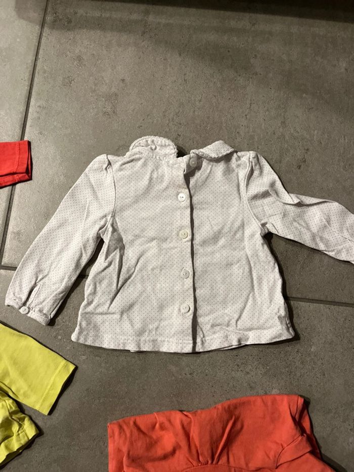 Lot tee-shirts manches longues fille 3 mois - photo numéro 7