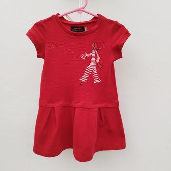 Robe rouge Catimini 2 ans 