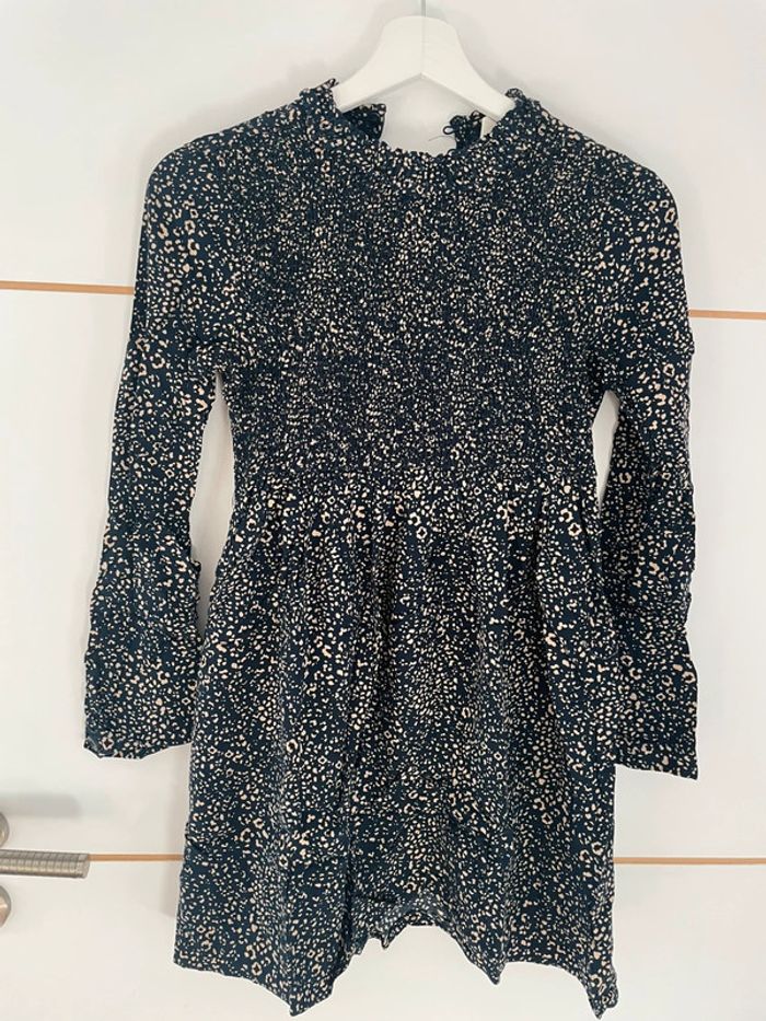 Robe beige/bleu marine S Zara - photo numéro 2
