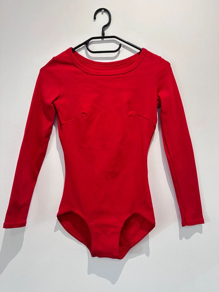 Body manches longues rouge