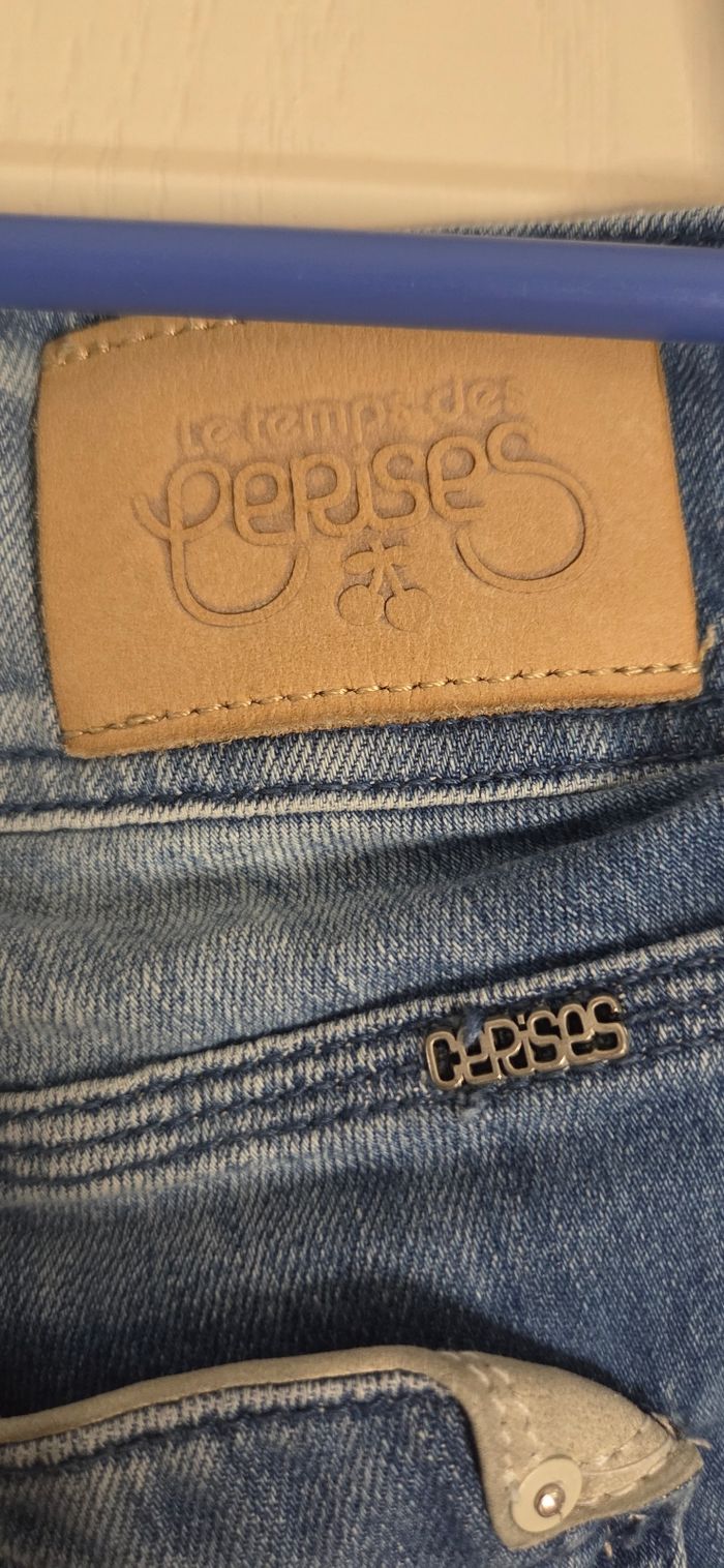 Jean slim Le Temps des Cerises  délavé effet usé – T.26 (équiv. 36/38) – très bon état - photo numéro 5