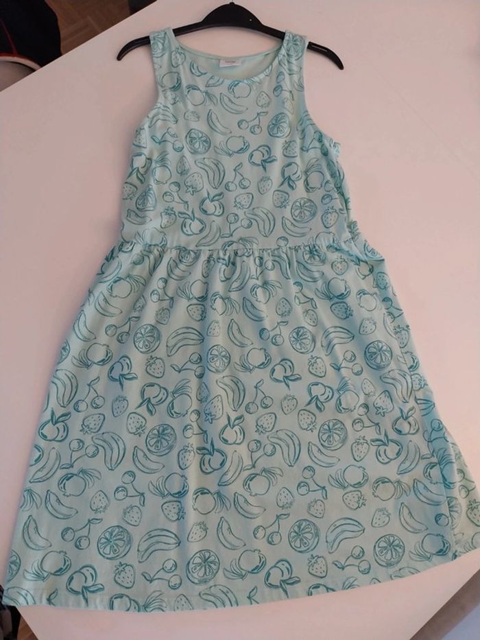 Ŕobe en coton verte T12/13 ans - photo numéro 4