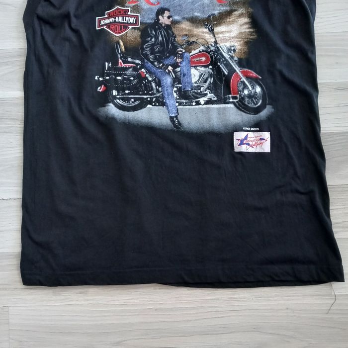 T-shirt noir homme sans manches imprimé "Johnny Hallyday " Sport Star taille XL - photo numéro 6