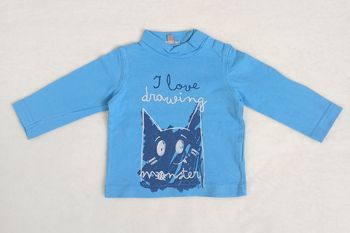 T-shirt bleu 6 mois