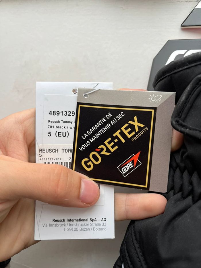 Reusch Gant Gore Tex Noir S - photo numéro 2