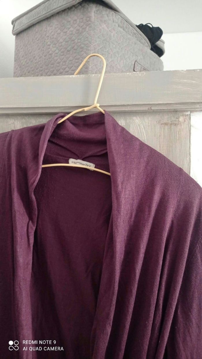 Pull léger cache coeur violine taille m - photo numéro 3