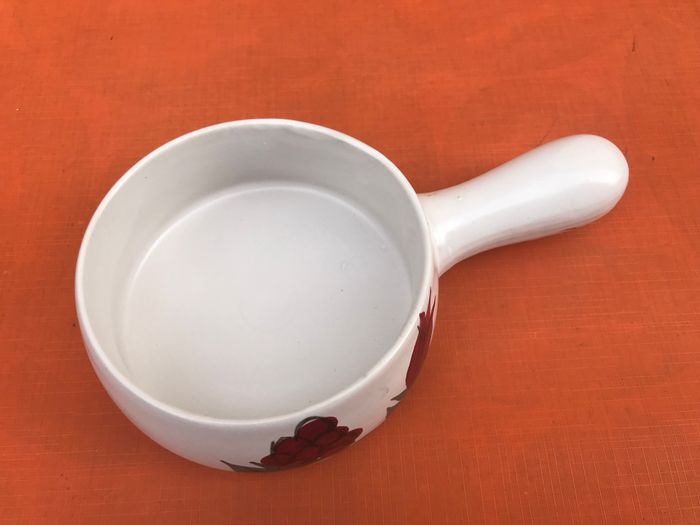 Poêlon à feu / Caquelon (résistant au four) Céramique à décor floral - photo numéro 3