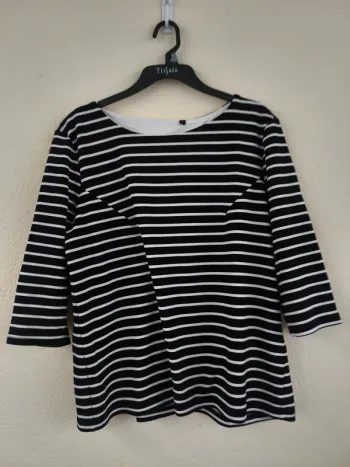 Marinière noire & blanche - Ma boutique PLUS - taille 48