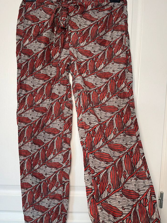 Pantalon fluide DIEGA – Coton & Soie – Taille L - photo numéro 3