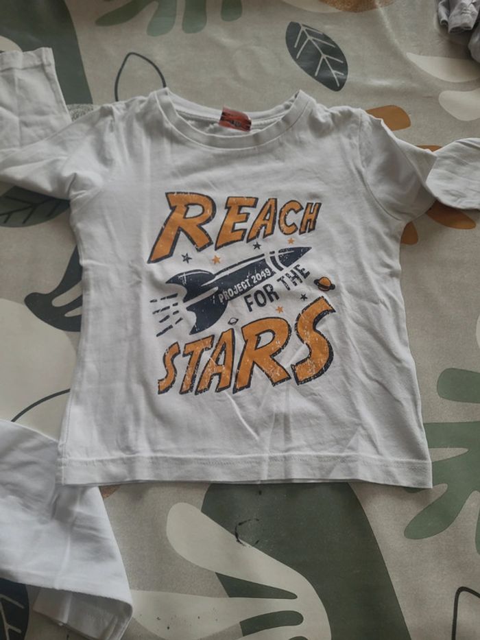 Lot de 2 tee shirt manches longues 2 ans