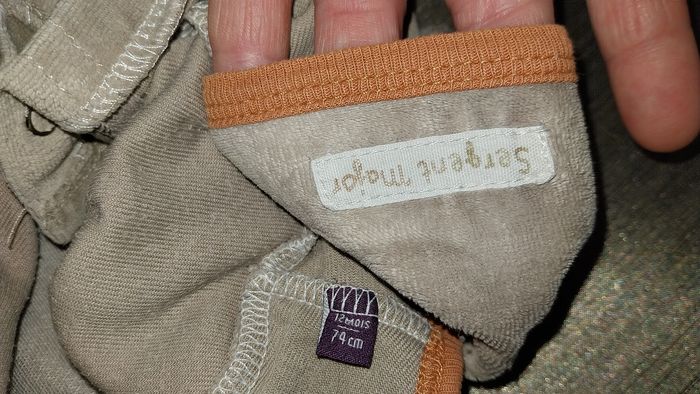 Pyjama/ Dorsbien/ Grenouillère Sergent Major et son bonnet excellent état 12 mois - photo numéro 7