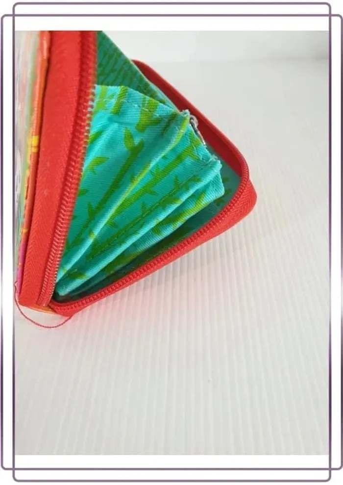 Portefeuille multicolore Pylones, très bon état 19x10cm - photo numéro 5