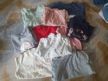 Lot t-shirts 12 mois