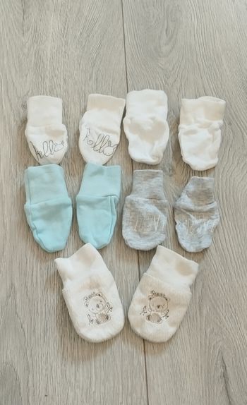 Lot de 5 paires de gants naissance mixte