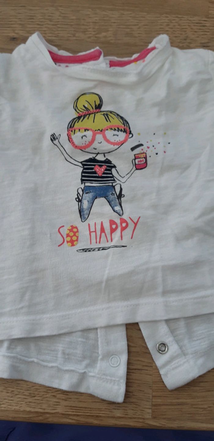 Lot t-shirt manches longues 6 mois - photo numéro 4