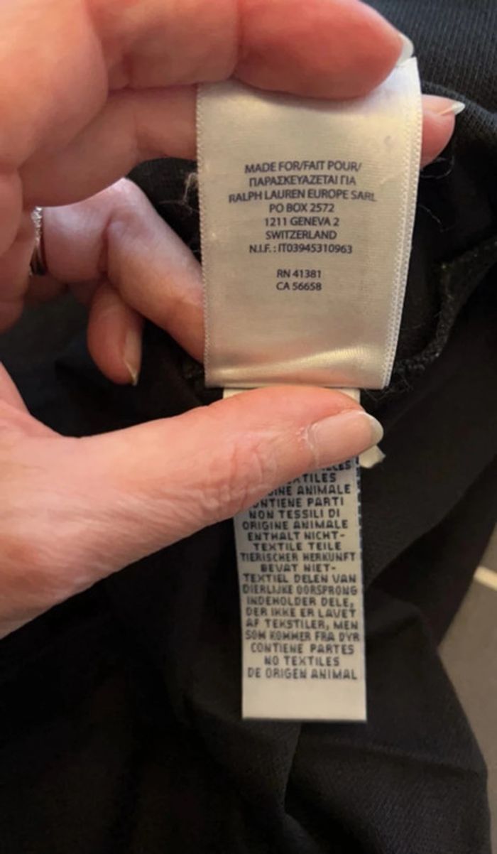 Polo marine custom fit taille L - Ralph Lauren - photo numéro 5