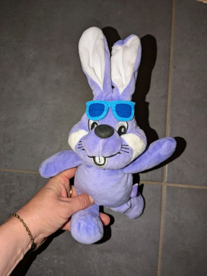 Doudou peluche lapin milka