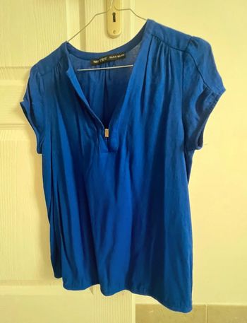 Blouse bleue Zara taille xs