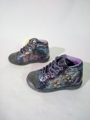 Chaussures babybotte akila multi orage metallise