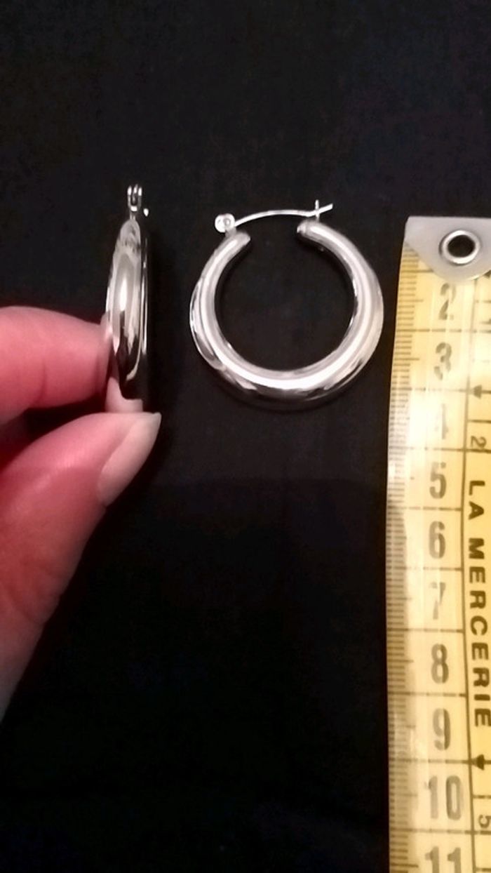 Boucles d'oreilles créoles. - photo numéro 5