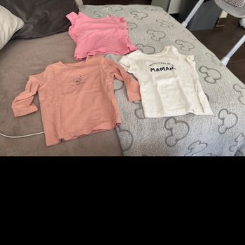 3 hauts fille 6 mois
