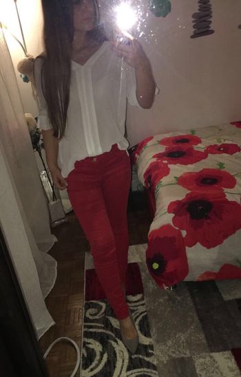 Slim rouge massimo dutti