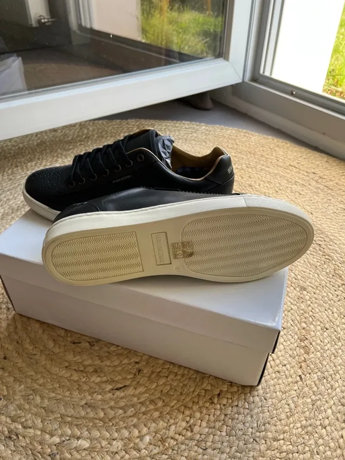 Sneakers homme Ben Sherman 42 cuir noir - photo numéro 5