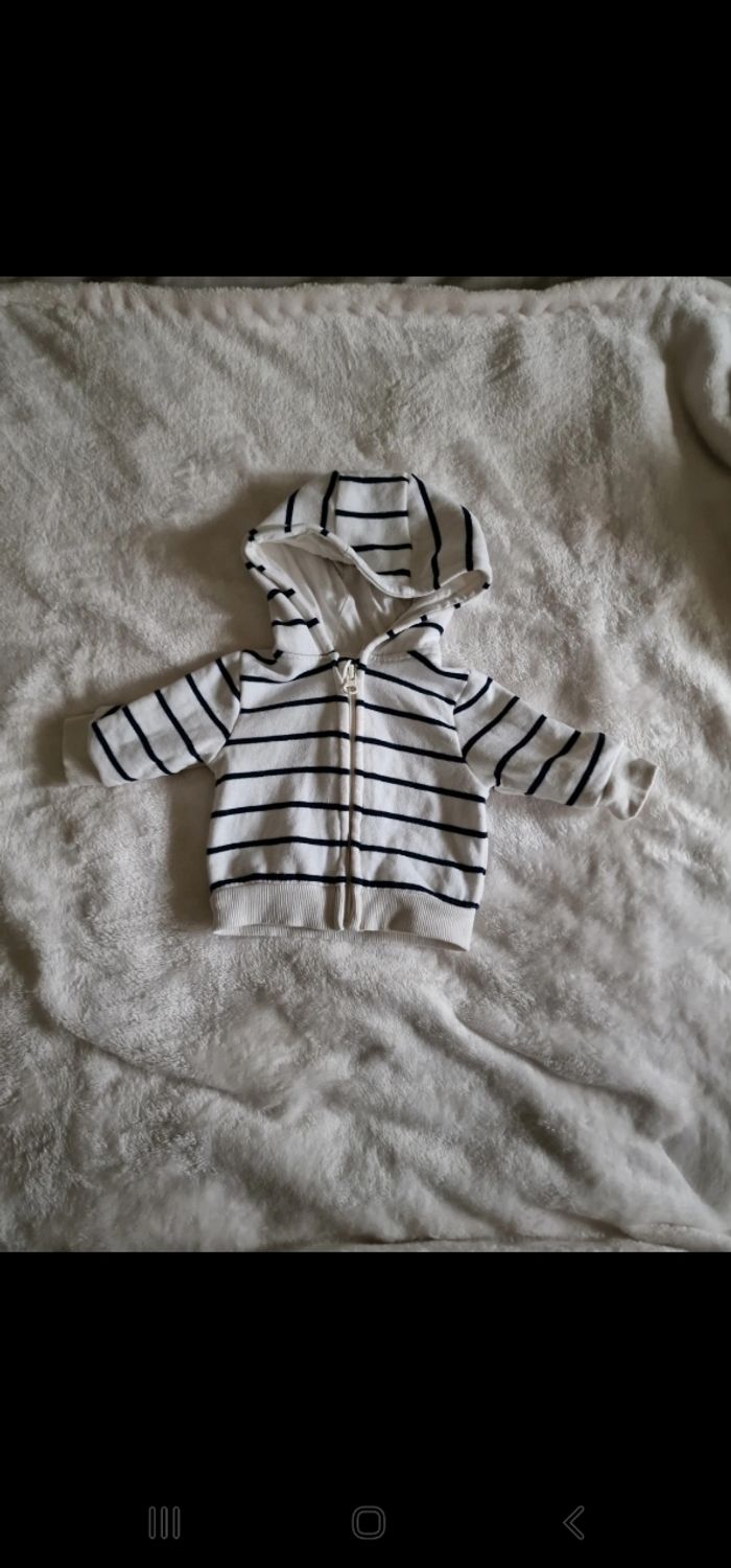 Veste mariniere à capuche