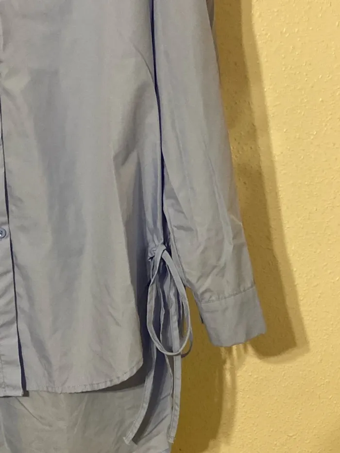 superbe chemise tunique original bleu ciel toucher coton 2xl= 50 neuve - photo numéro 6