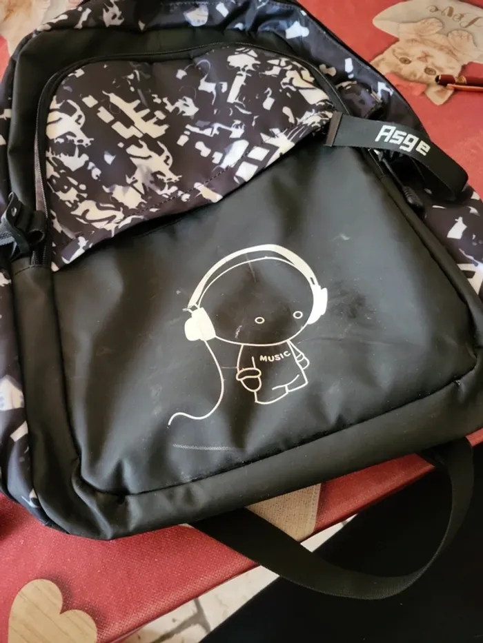 Sac a dos école noir - photo numéro 6