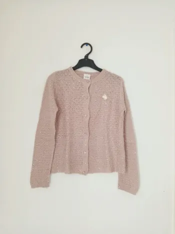 Gilet / cardigan à sequins fille w