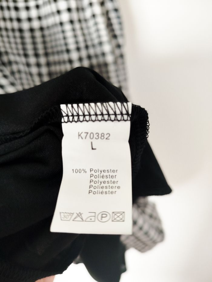 Tally Weijl Robe Courte Vichy Noir et Blanc Taille L - photo numéro 8